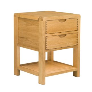 An Image of Ercol Bosco 2 Drawer Bedside Cabinet