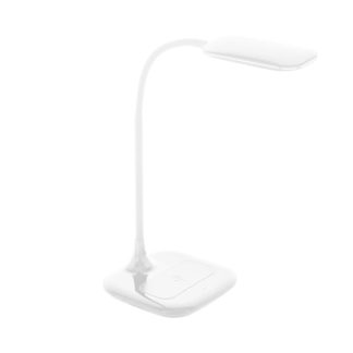 An Image of EGLO Masserie White Table Lamp With Wireless Charge