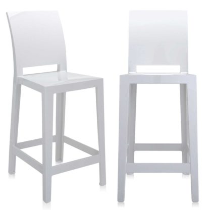 An Image of Pair of Kartell One More Please Counter Stools, Black