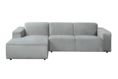 An Image of Pebble Left hand Corner Sofa – Dove Grey