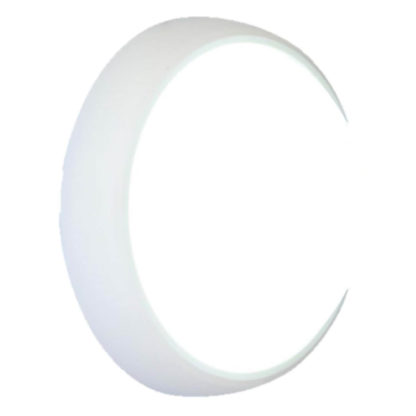 An Image of Lutec Slim 12W 3000K Outdoor Wall Light - White