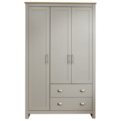 808c39149b1448b13dd28695c87954db63ffdcefc56e3c2081a0caecdf335049.jpg An Image of Lancaster Triple Wardrobe Cream