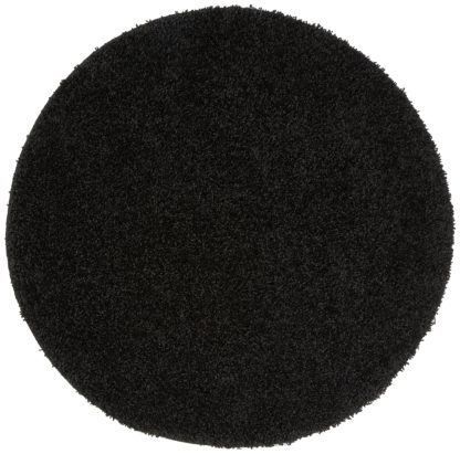 An Image of Buddy Mat Rug - 100x100cm - Black.