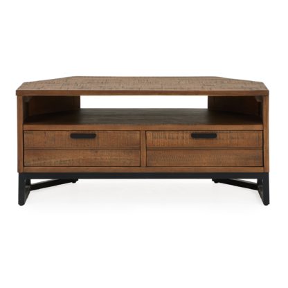 An Image of Jackson Corner TV Stand Brown