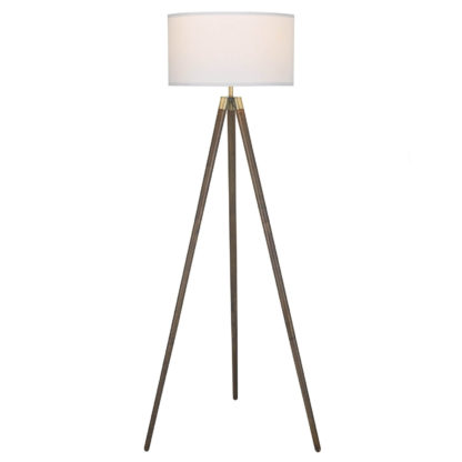 An Image of Noah Tripod Floor Lamp - White