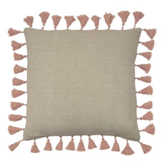 An Image of Blush Tassel Cushion