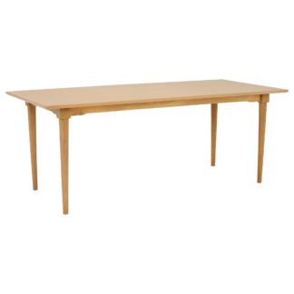 An Image of Hague 200cm Dining Table, Natural
