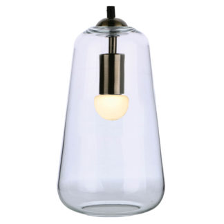 An Image of Katerina Glass Pendant Light - Antique Brass