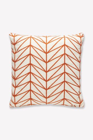 An Image of Orange Printed Cushion