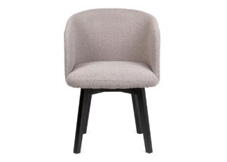 An Image of Edit Swivel Office Chair Copenhagen Grey Black Stain Leg