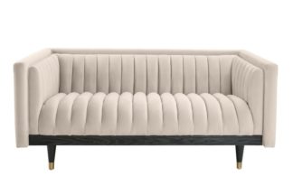 An Image of Metz 2 seater sofa - Chalk