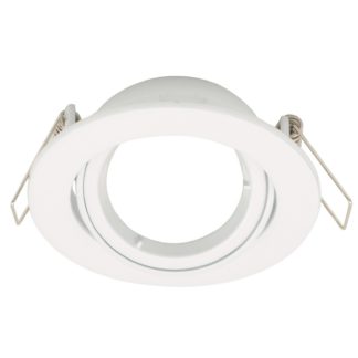 An Image of Single Adjustable Downlight - White Finish