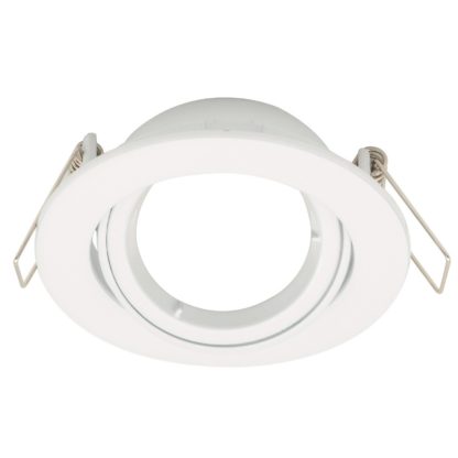 An Image of Single Adjustable Downlight - White Finish