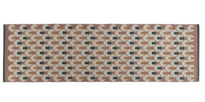 An Image of Habitat Octo Flatweave Runner - 75 x 250cm - Pink