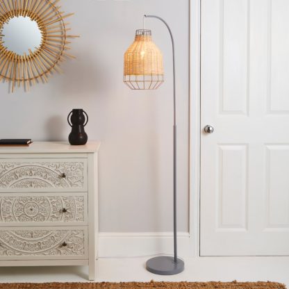 An Image of Ohio Floor Lamp Light Grey