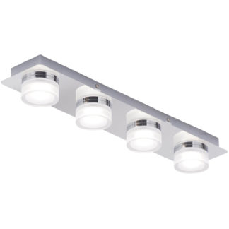 An Image of Amalfi 4 Bar LED Flush - Chrome