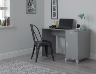 An Image of Argos Home Loft Locker Desk - Grey