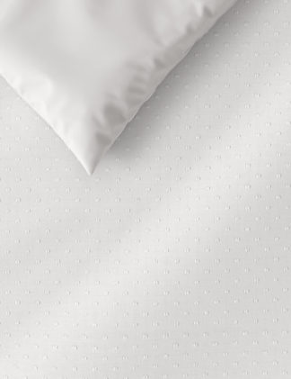 An Image of M&S Pure Cotton Broderie Anglaise Bedding Set