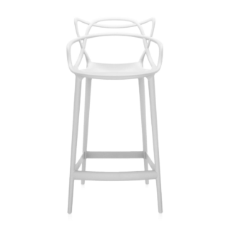 An Image of Kartell Masters Counter Stool, White