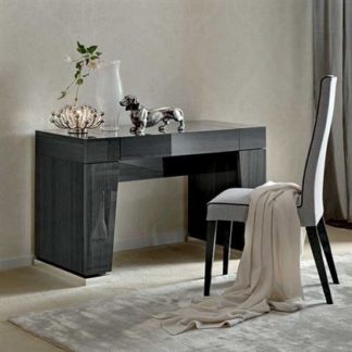 An Image of Borgia Dressing Table, Grey High Gloss