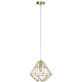 An Image of Albury Modern Cage Rose Gold Pendant Light