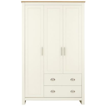8fd33bda55ec668333346d8342562cecbcf0ad4dff1734d1c7a5fe514b6d4d7f-1.jpg An Image of Lancaster Triple Wardrobe Cream