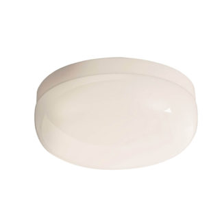 An Image of Verve Design Cocoon Oyster 20cm Clipper Light White 1 x E27