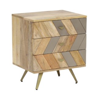 An Image of Leif 3 Drawer Bedside