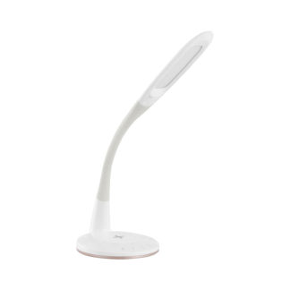 An Image of EGLO Trunca Curved Arm Lamp With Wireless Charge
