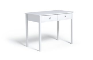 An Image of Habitat Brooklyn 2 Drawer Desk - White