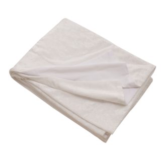 An Image of White Crushed Velour Throw White