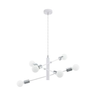 An Image of EGLO Gradoli 6 Light Baton Pendant