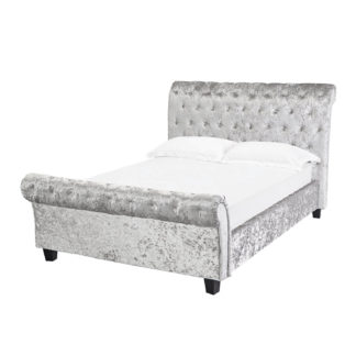 An Image of Isabella Kingsize Bed - Silver