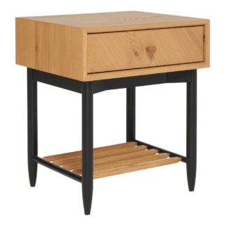 An Image of Ercol Monza 1 Drawer Bedside Cabinet