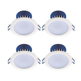 An Image of 7W Dimmable Tri-Colour Pack of 4 LED Downlights