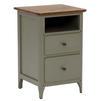 An Image of Maison 2 Drawer Bedside, Albany and Moss Grey