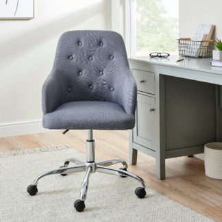 An Image of Ashleigh Button Back Office Chair Grey