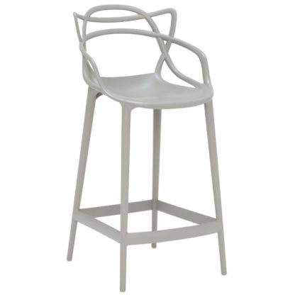 An Image of Kartell Masters Bar Stool, Grey