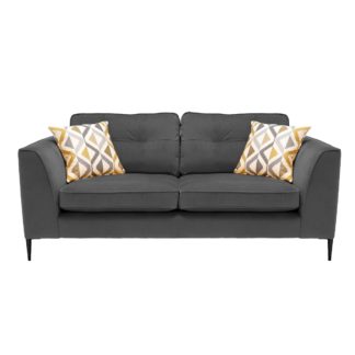 An Image of Conza Large Sofa, Plush Charcoal