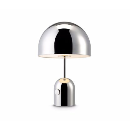 An Image of Tom Dixon Bell Table Lamp Small Chrome