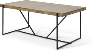 An Image of Morland 6-8 Seat Extending Dining Table, Mango Wood