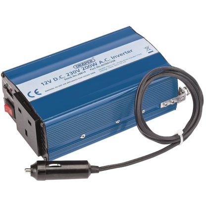 An Image of Draper 200W DC-AC Inverter with USB