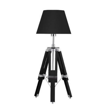 An Image of Jasper Black Feature Tripod Base Lamp