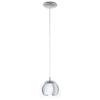 An Image of Eglo Rocamar 1 Light Pendant Light - Chrome