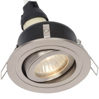 An Image of IP65 Tiltable Downlight - Satin Chrome