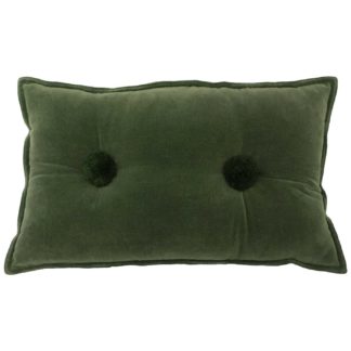 An Image of Moss Button Cushion