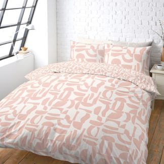 An Image of House Beautiful Large Geo Print Bedding Set - Double