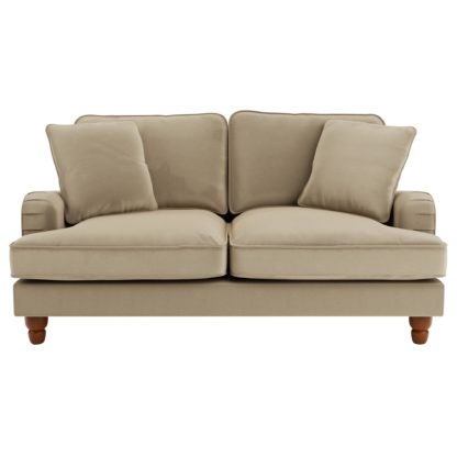 An Image of Beatrice Velvet 2 Seater Sofa Bottle (Green)