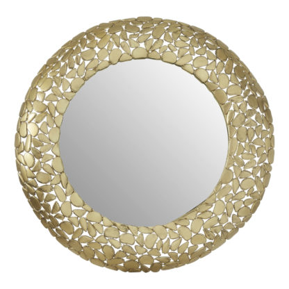 An Image of Temple Pebble Effect Rect Wall Mirror