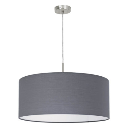 An Image of Eglo Pasteri Small Pendant Light - Grey